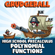 Polynomial Functions GRUDGEBALL Math Game - No Prep PreCalculus Review Activity