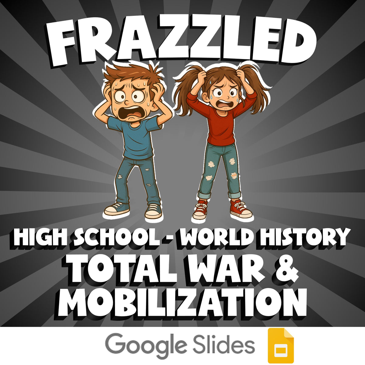 Total War & Mobilization FRAZZLED Game - No Prep World History Review Activity