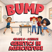 Genetics in Agriculture BUMP Science Game - No Prep Grade 8 Review Activity
