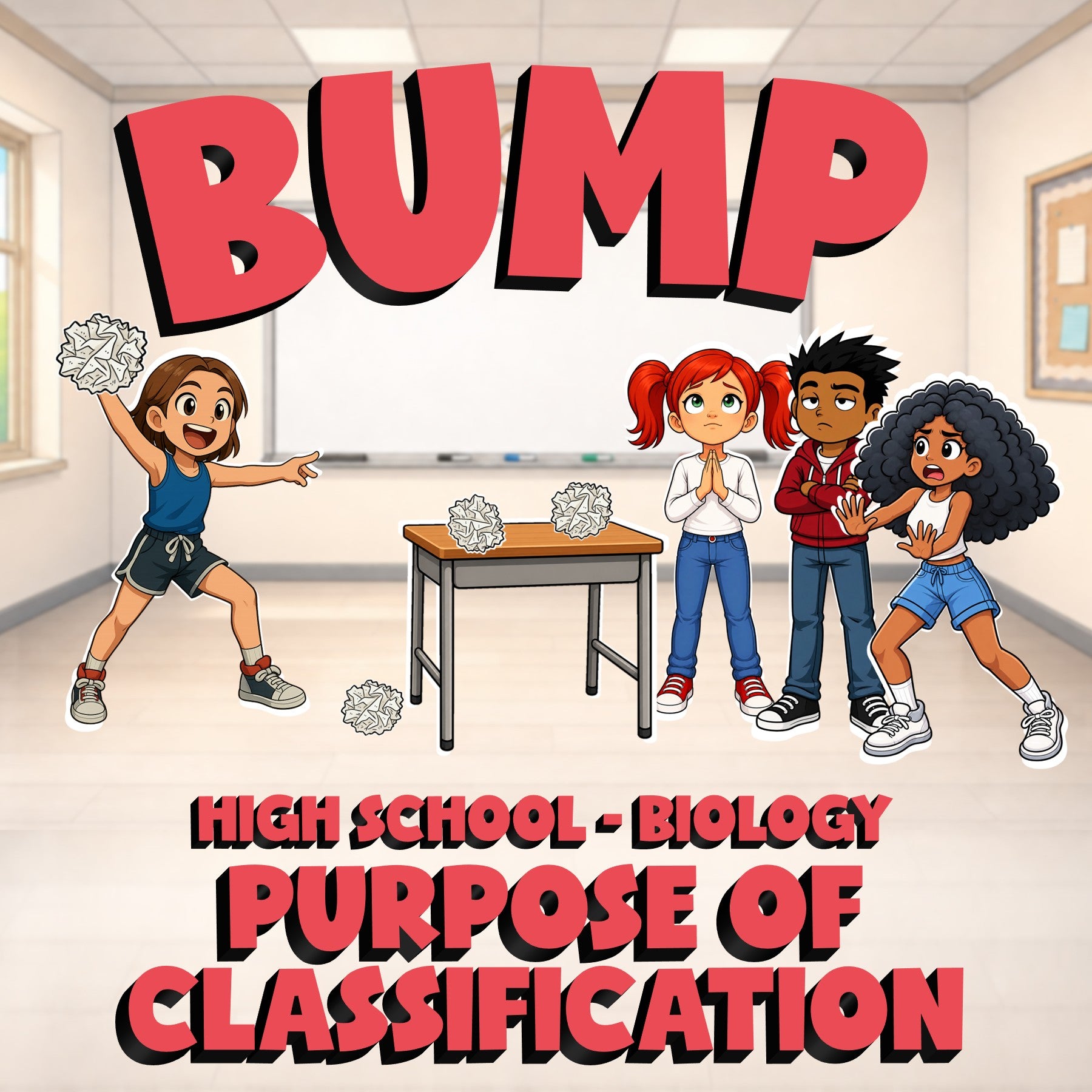 Purpose of Classification BUMP Science Game - No Prep Biology Review Activity