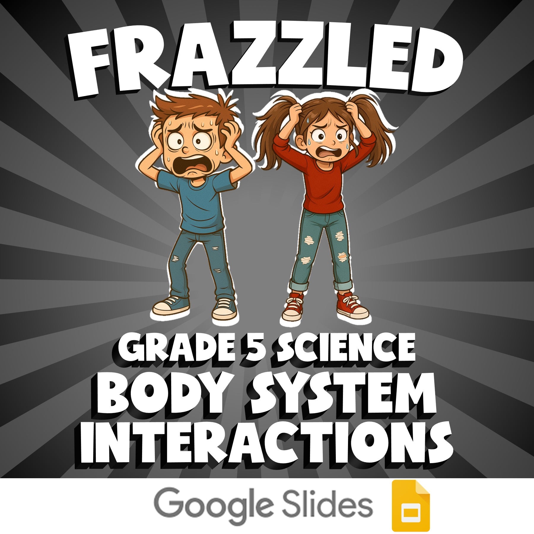 Body System Interactions FRAZZLED Science Game - No Prep Grade 5 Review Activity