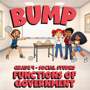 Functions of Government BUMP Socials Game - No Prep Grade 4 Review Activity