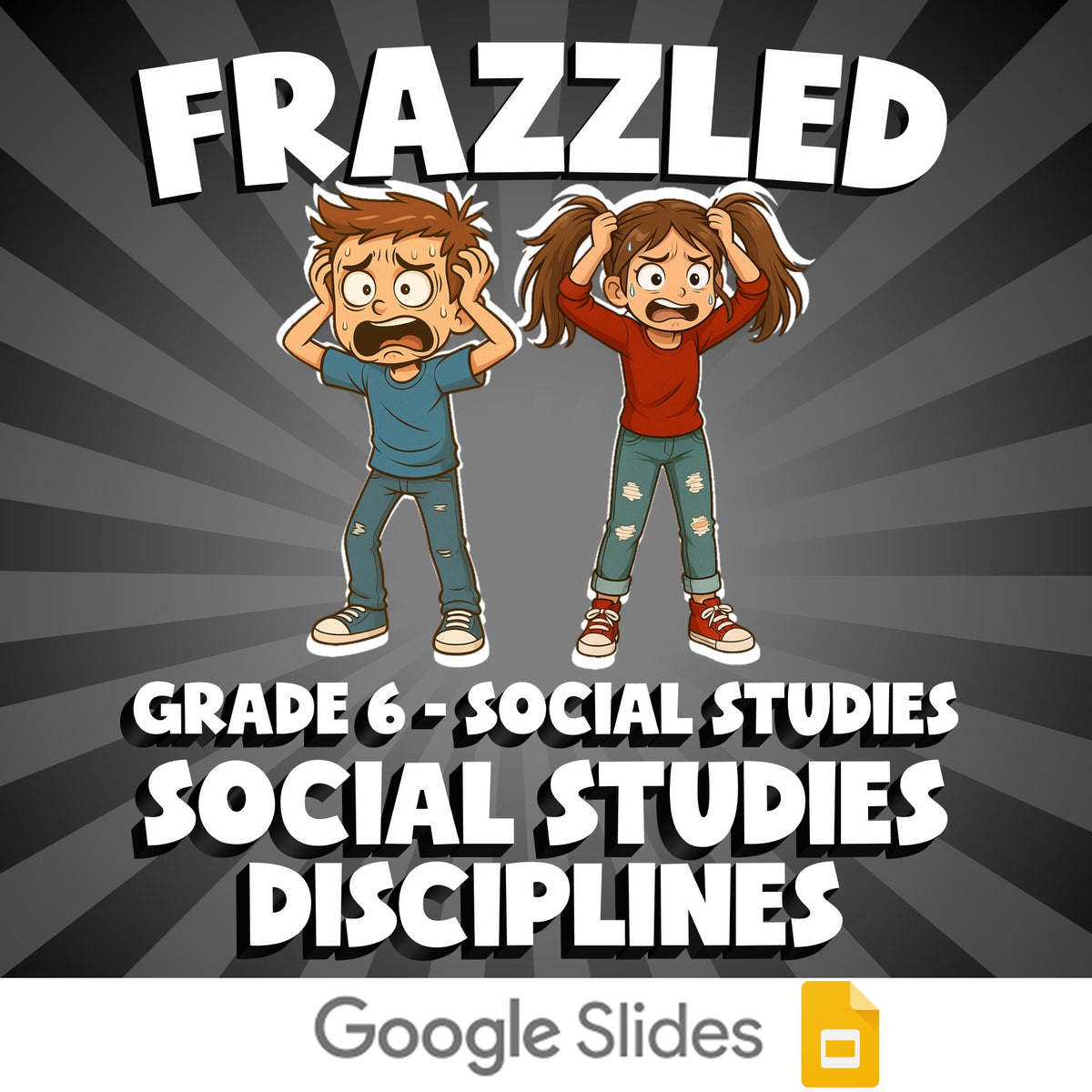 Social Studies Disciplines FRAZZLED Socials Game - No Prep Grade 6 Review
