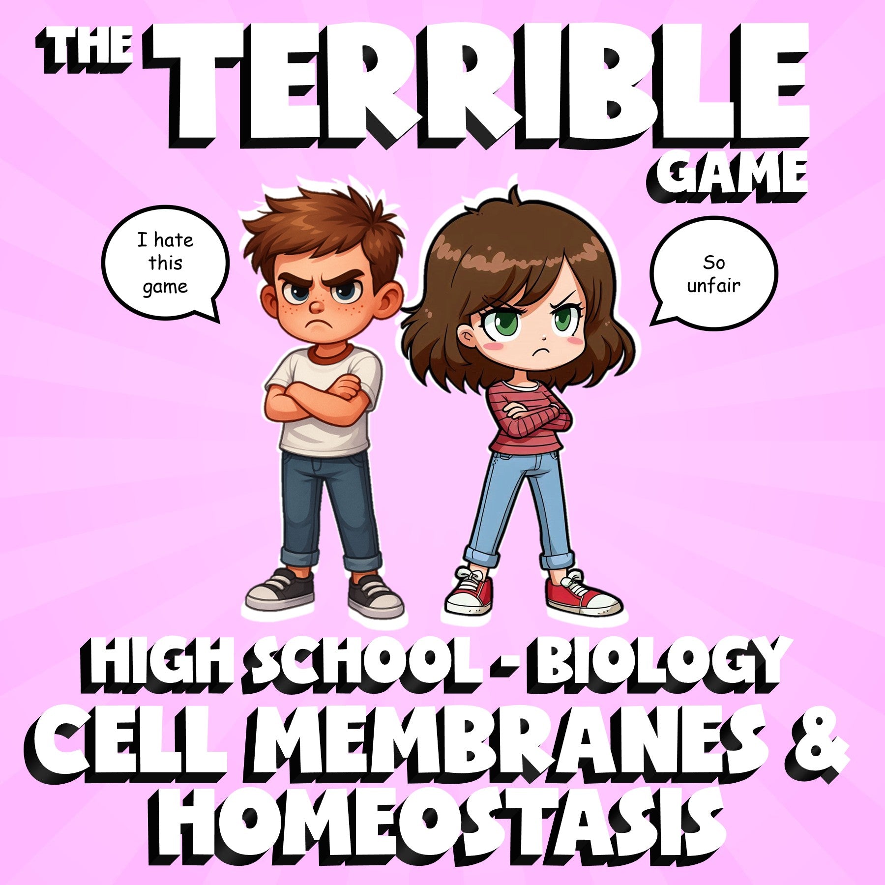 Cell Membranes & Homeostasis THE TERRIBLE GAME - No Prep Biology Science Review