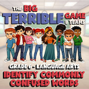 Identify Commonly Confused Words BIG TERRIBLE GAME - No Prep Grade 6 ELA Review