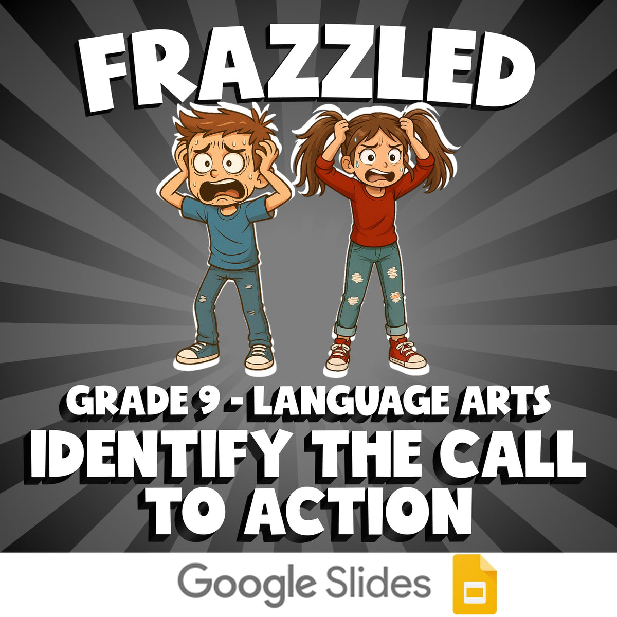 Identify the Call to Action FRAZZLED ELA Game - No Prep Grade 9 Review Activity