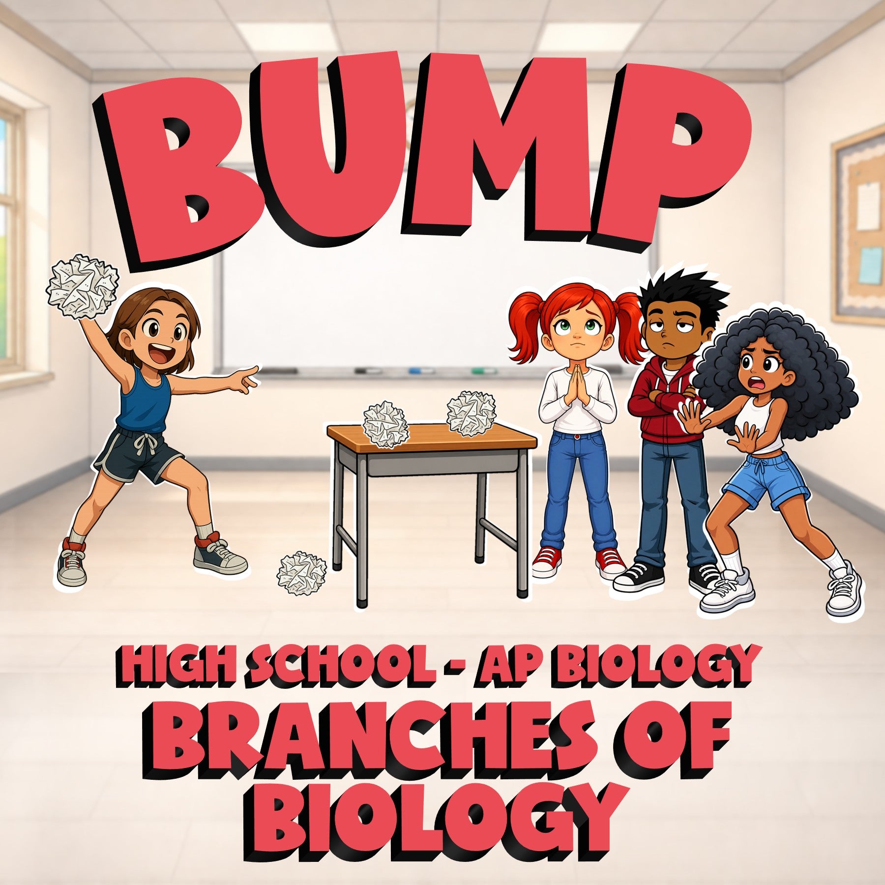 Branches of Biology BUMP Science Game - No Prep AP Biology Review Activity