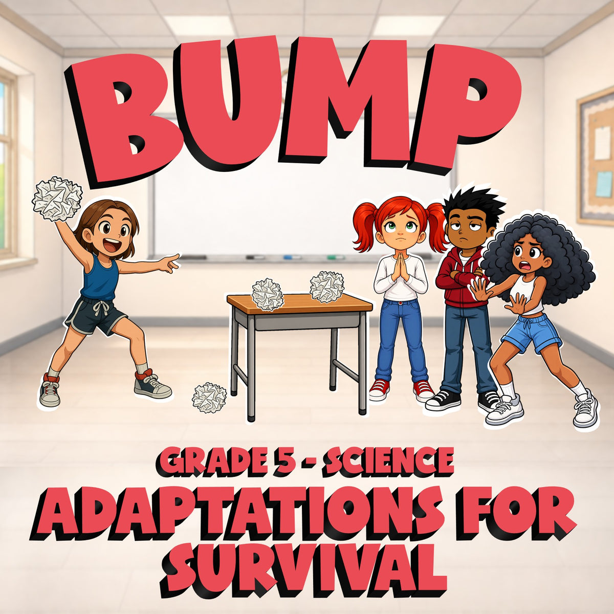 Adaptations for Survival BUMP Science Game - No Prep Grade 5 Review Activity