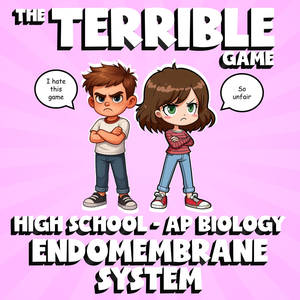Endomembrane System THE TERRIBLE GAME - No Prep AP Biology Science Review