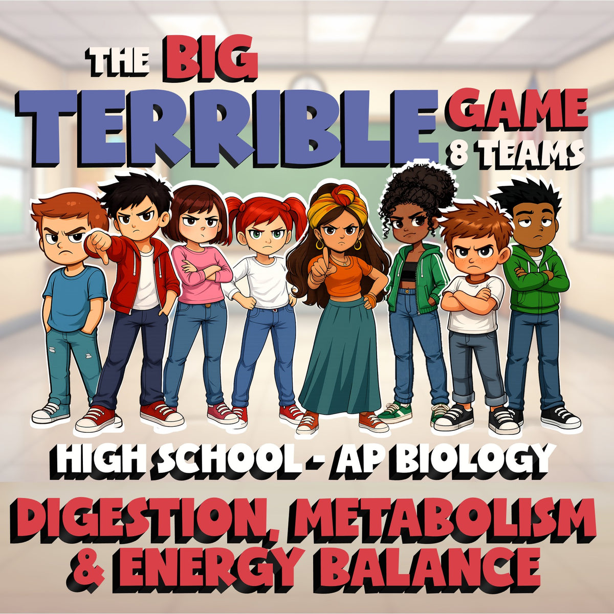 Digestion, Metabolism & Energy Balance BIG TERRIBLE GAME - AP Biology Review