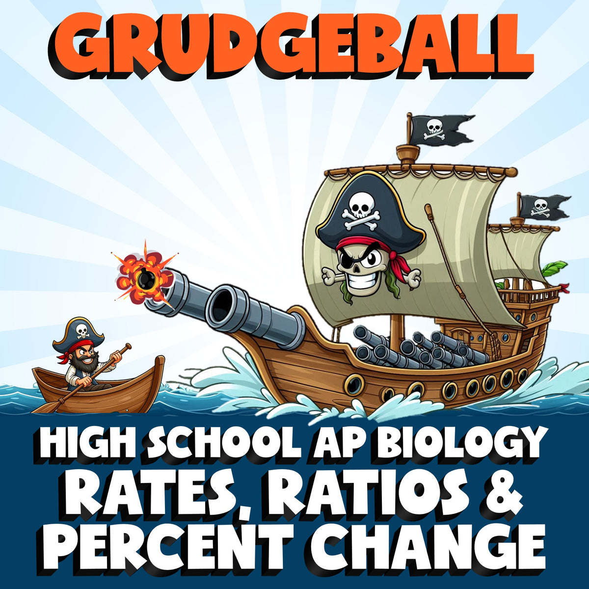 Rates, Ratios & Percent Change GRUDGEBALL Science Game - No Prep AP Biology