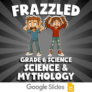 Science & Mythology FRAZZLED Science Game - No Prep Grade 6 Review Activity
