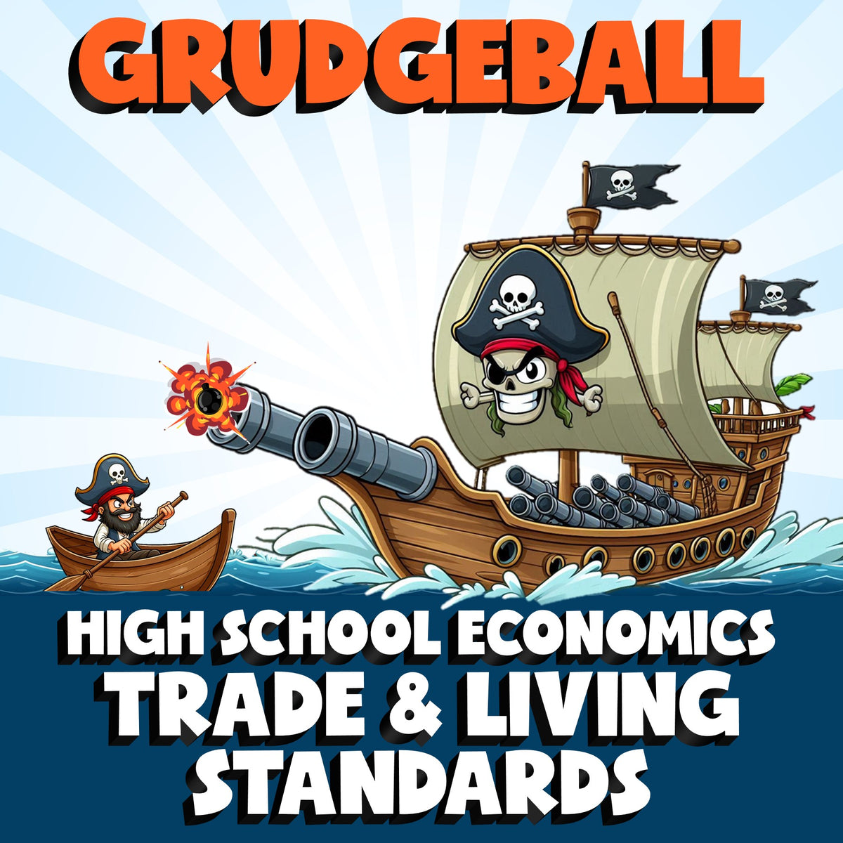 Trade & Living Standards GRUDGEBALL Economics Game - No Prep Review Activity
