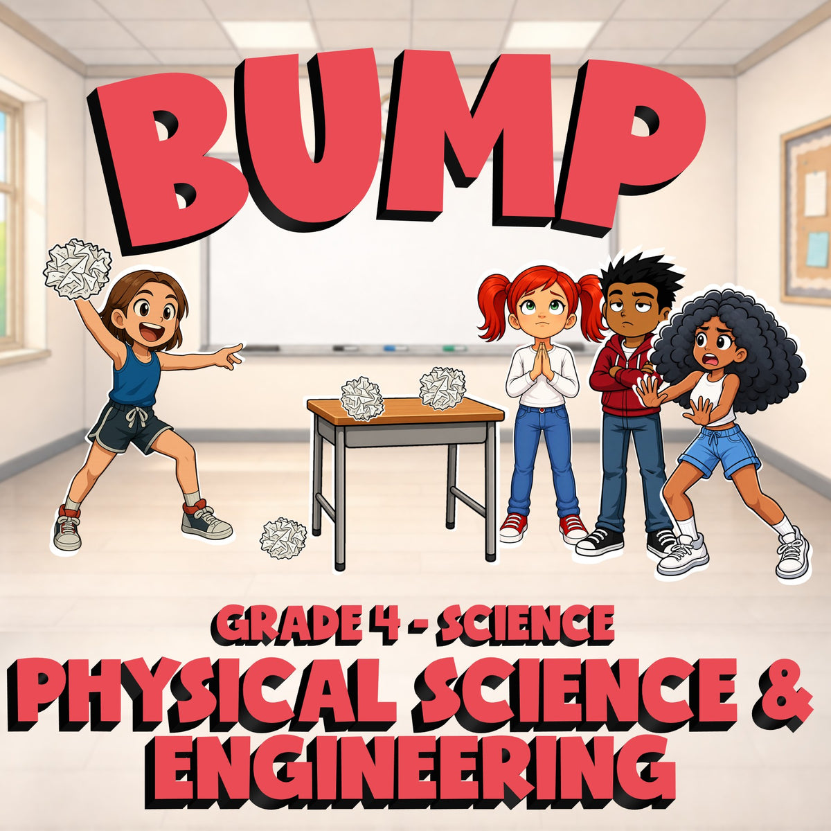 Physical Science & Engineering BUMP Science Game - No Prep Grade 4 Review