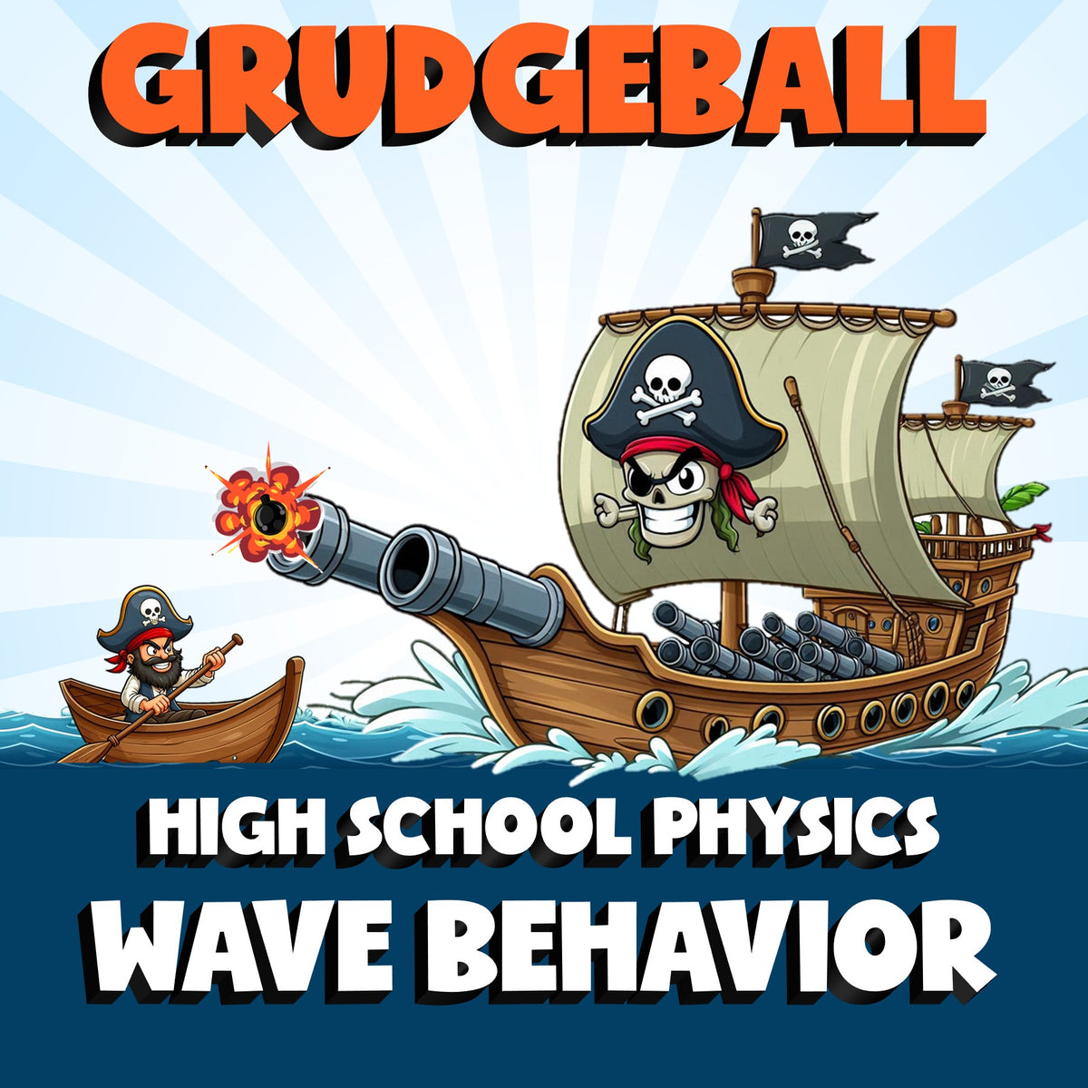 Wave Behavior GRUDGEBALL Science Game - No Prep Physics Review Activity