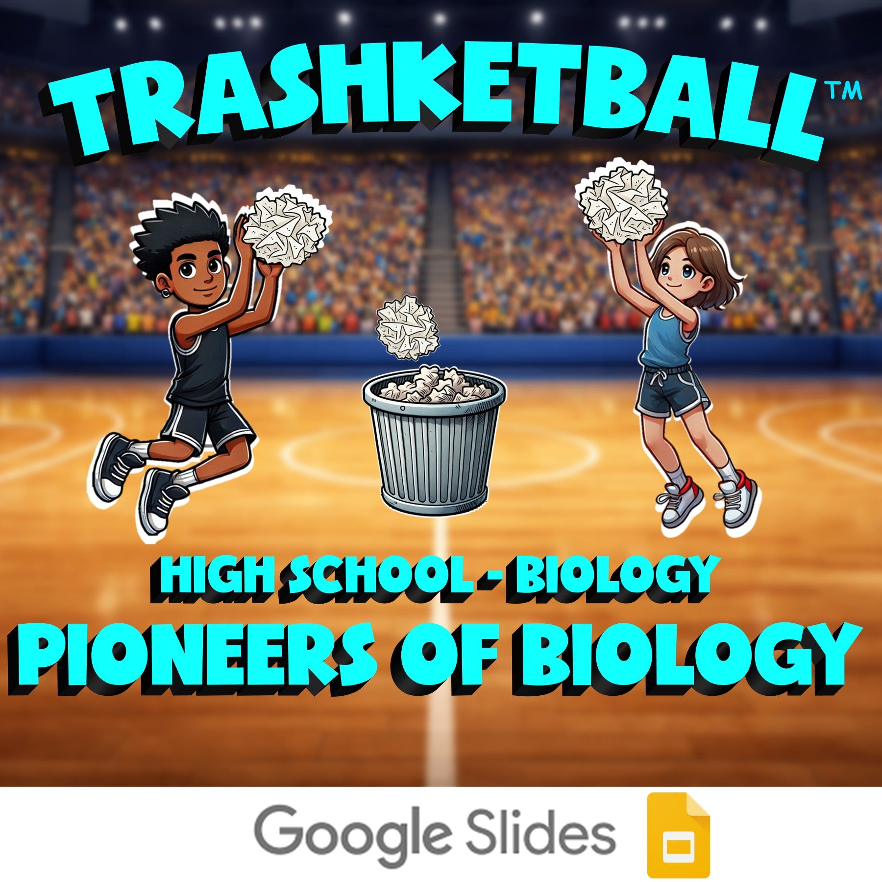 Pioneers of Biology TRASHKETBALL Science Game - No Prep Biology Review Activity