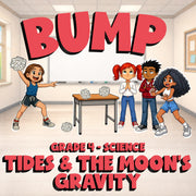 Tides & the Moon’s Gravity BUMP Science Game - No Prep Grade 4 Review Activity