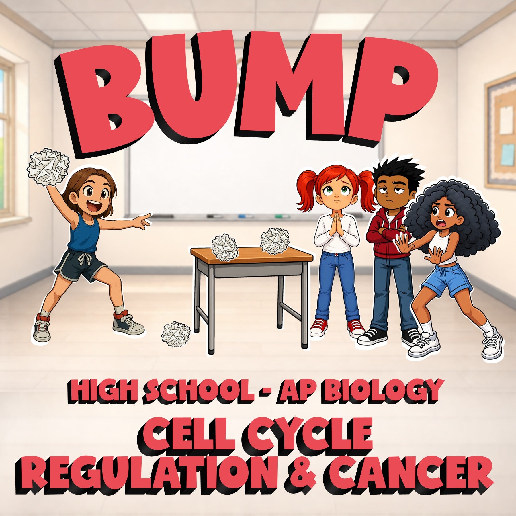 Cell Cycle Regulation & Cancer BUMP Science Game - No Prep AP Biology Review