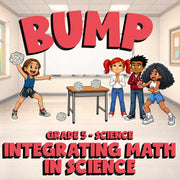 Integrating Math in Science BUMP Science Game - No Prep Grade 5 Review Activity