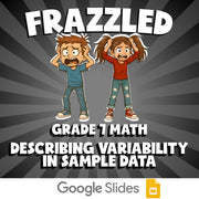 Describing Variability in Sample Data FRAZZLED Math Game - No Prep Grade 7