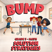 Solution Strategies BUMP Math Game - No Prep Grade 5 Review Activity