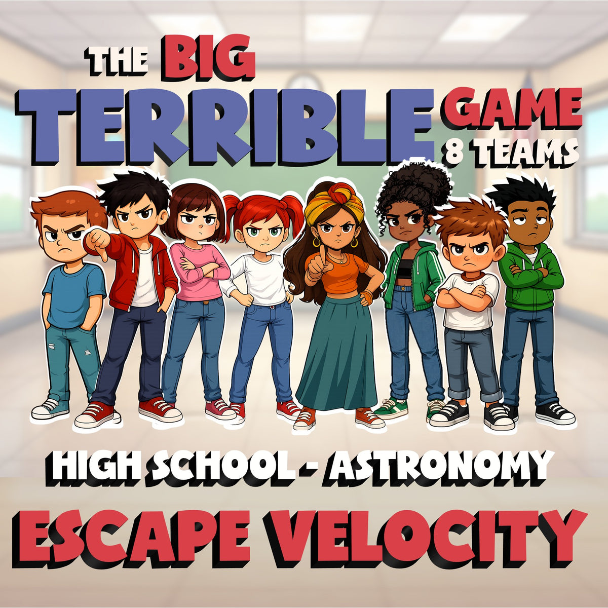 Escape Velocity BIG TERRIBLE GAME - No Prep Astronomy Science Review Activity