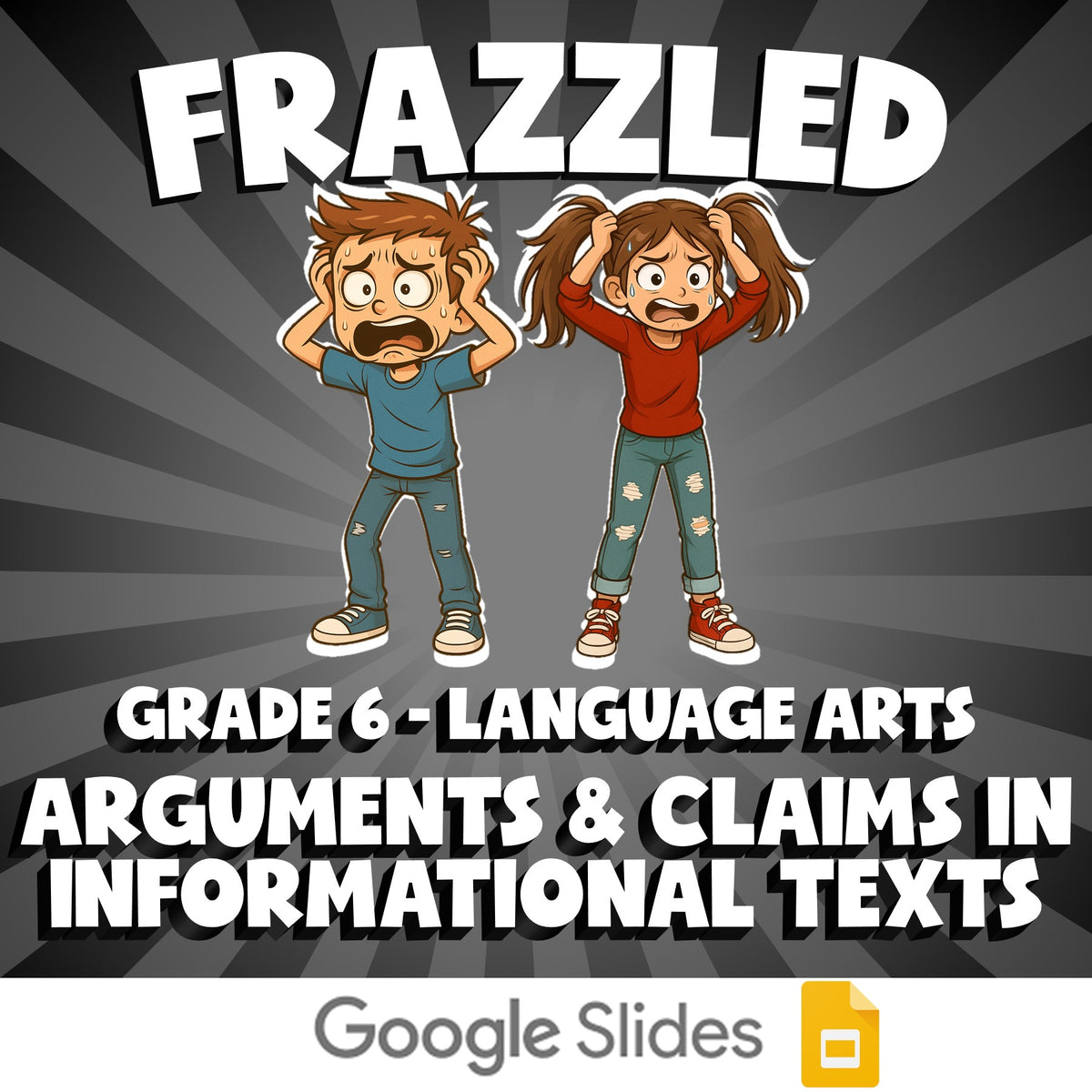 Arguments & Claims in Informational Texts FRAZZLED ELA Game - No Prep Grade 6