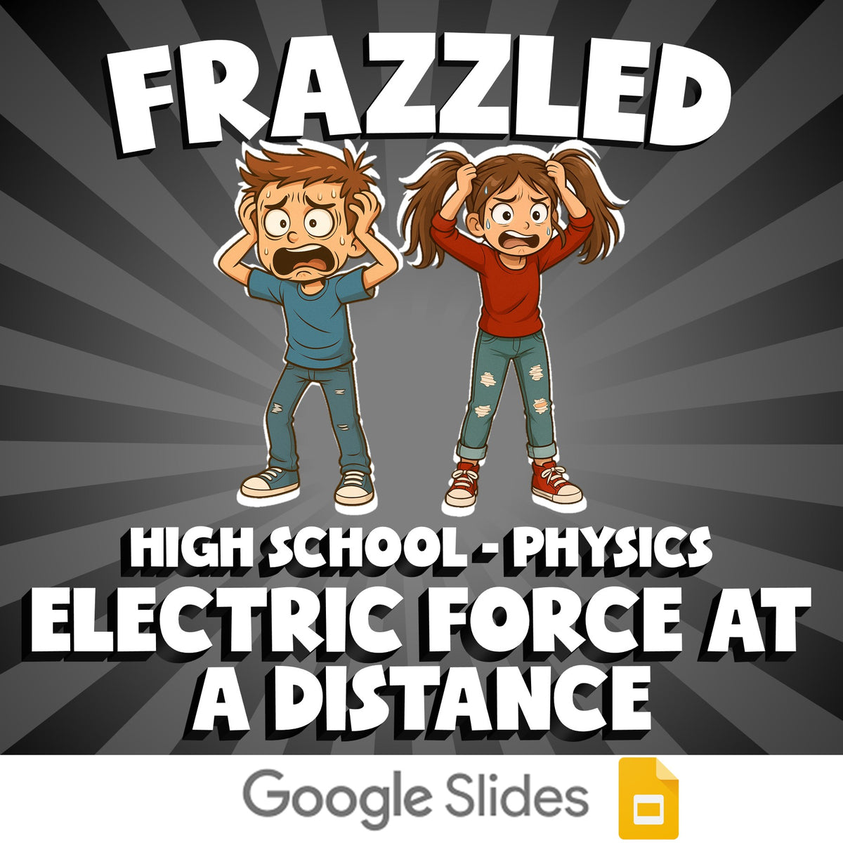 Electric Force at a Distance FRAZZLED Science Game - No Prep Physics Review