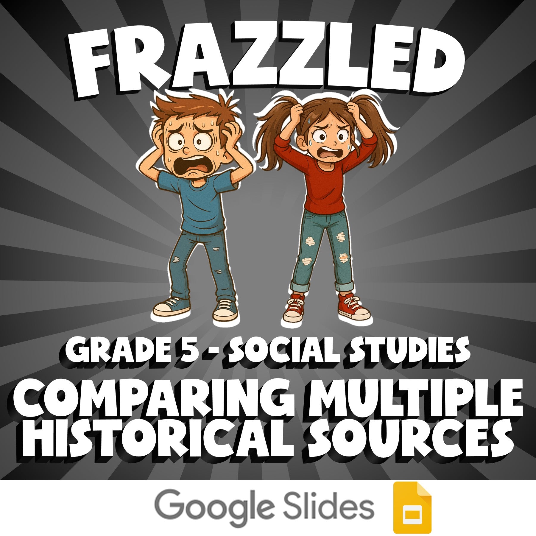 Comparing Multiple Historical Sources FRAZZLED Socials Game - No Prep Grade 5