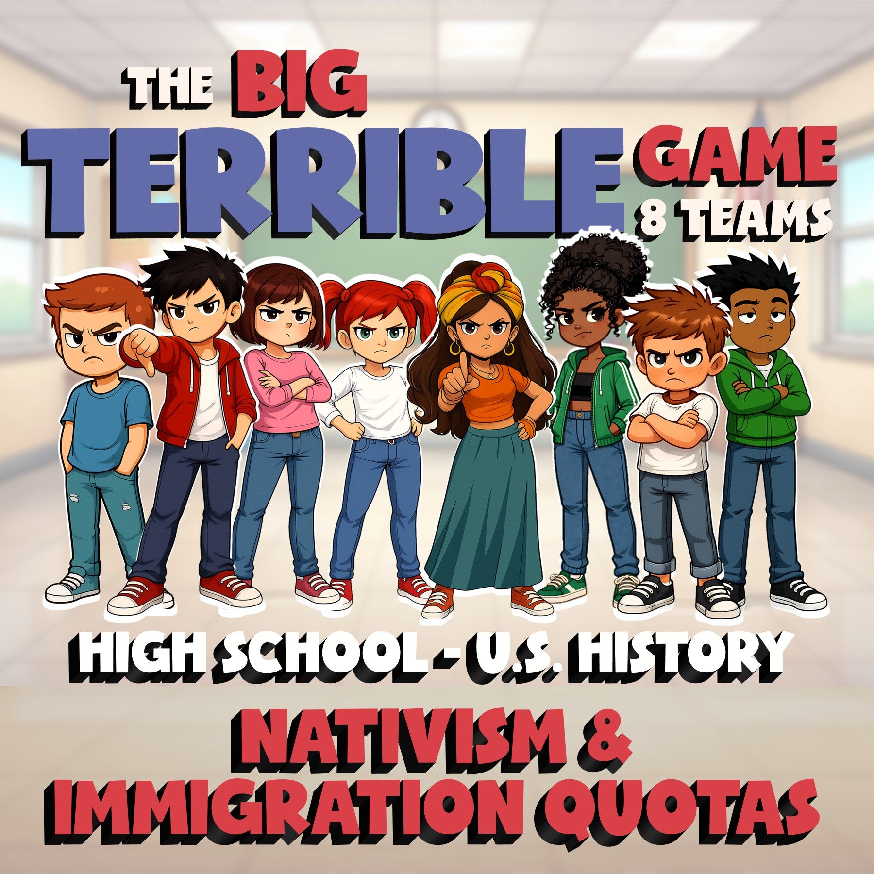 Nativism & Immigration Quotas BIG TERRIBLE GAME - No Prep U.S. History Review