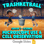Microscope Use & Cell Observation TRASHKETBALL Science Game - No Prep Grade 7