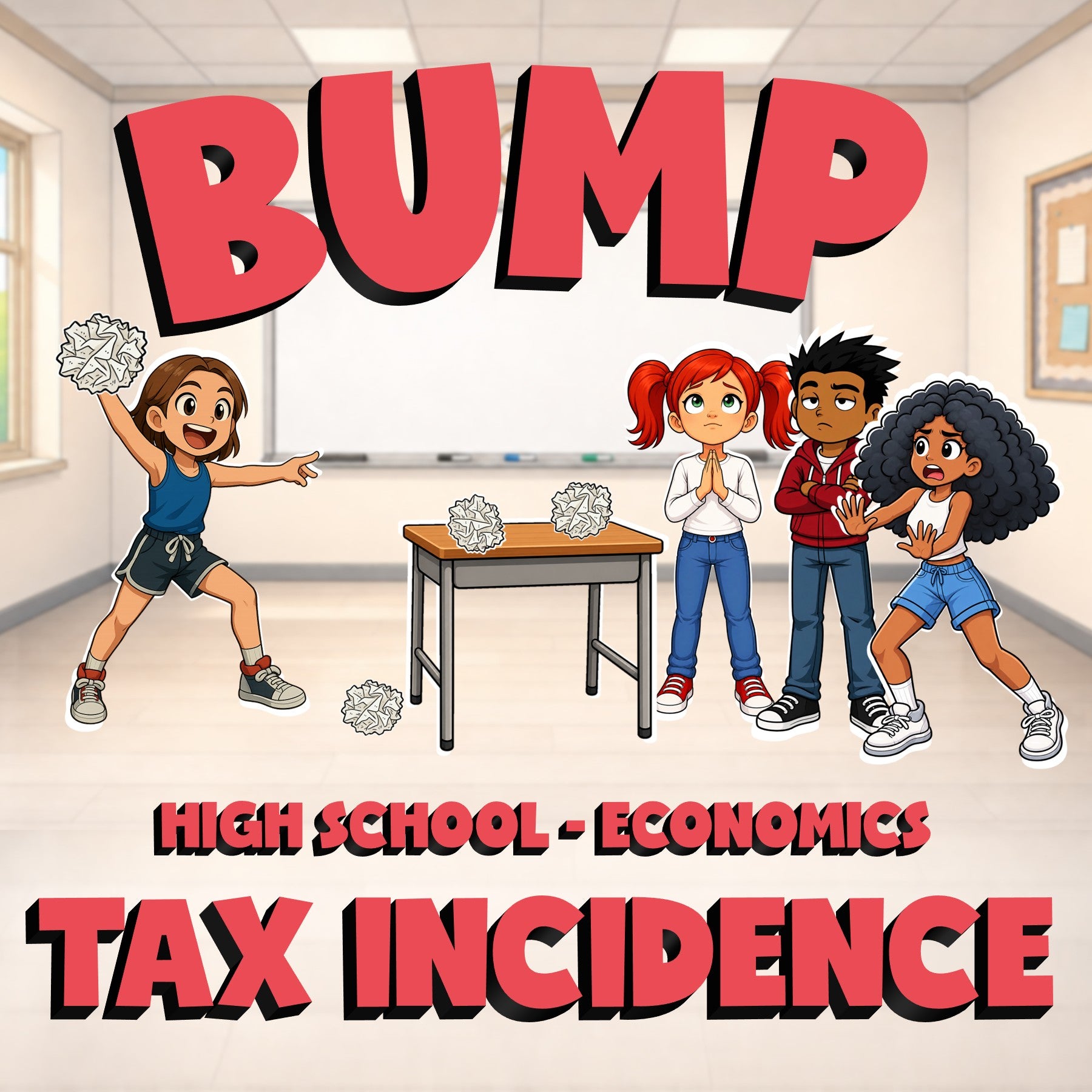 Tax Incidence BUMP Economics Game - No Prep Review Activity