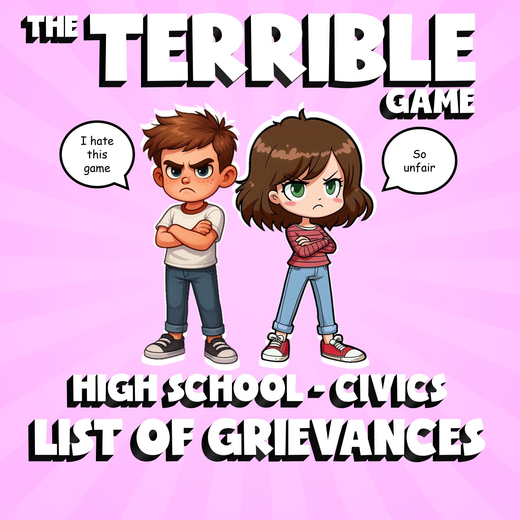 List of Grievances THE TERRIBLE GAME - No Prep Civics Review Activity