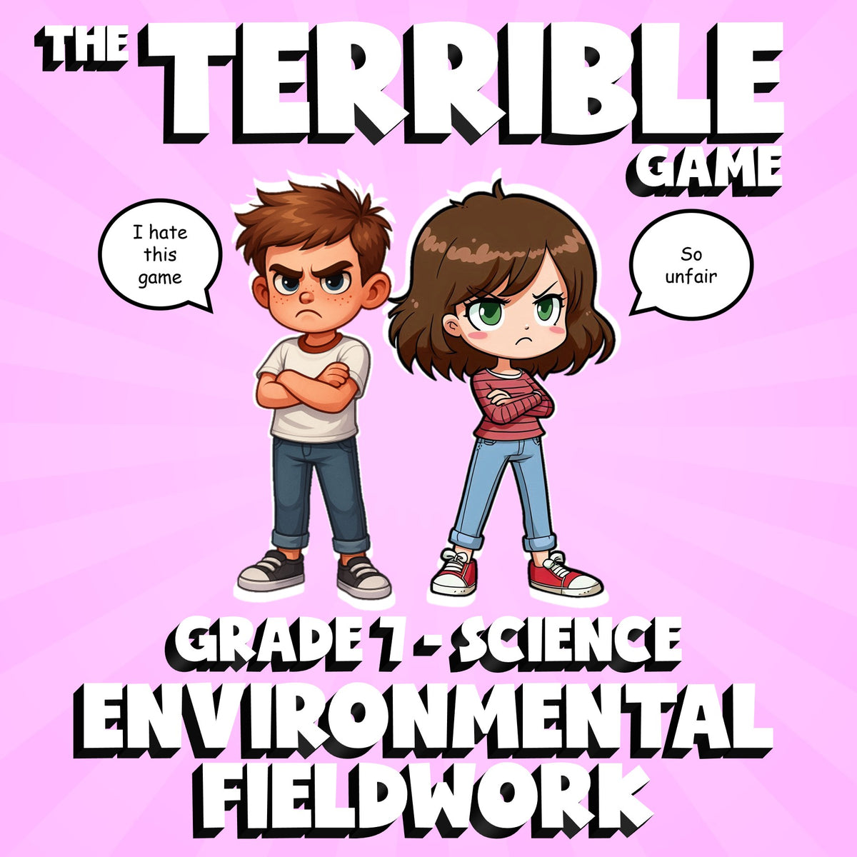 Environmental Fieldwork THE TERRIBLE GAME - No Prep Grade 7 Science Review