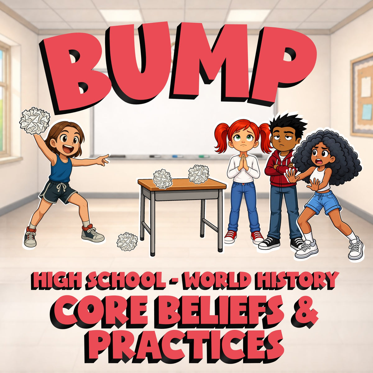 Core Beliefs & Practices BUMP Game - No Prep World History Review Activity
