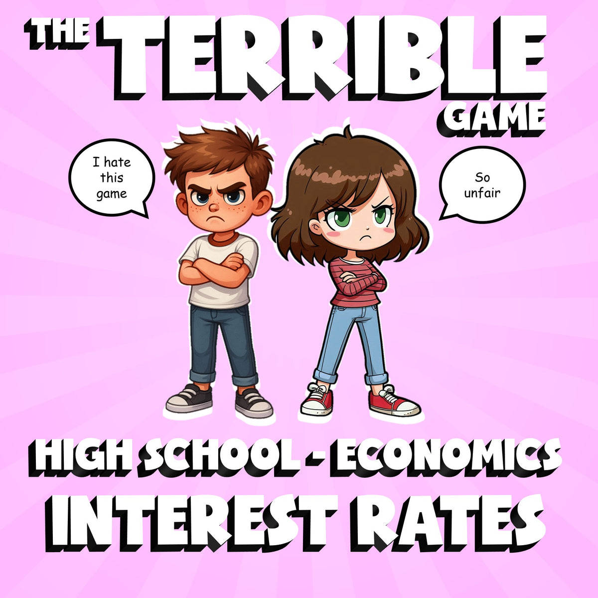 Interest Rates THE TERRIBLE GAME - No Prep Economics Review Activity