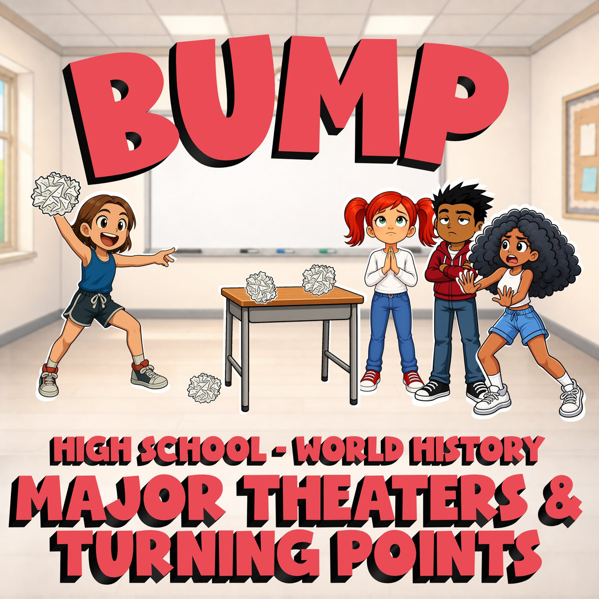 Major Theaters & Turning Points BUMP Game - No Prep World History Review