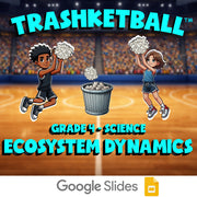 Ecosystem Dynamics TRASHKETBALL Science Game - No Prep Grade 4 Review Activity