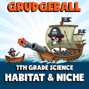 Habitat & Niche GRUDGEBALL Science Game - No Prep Grade 7 Review Activity