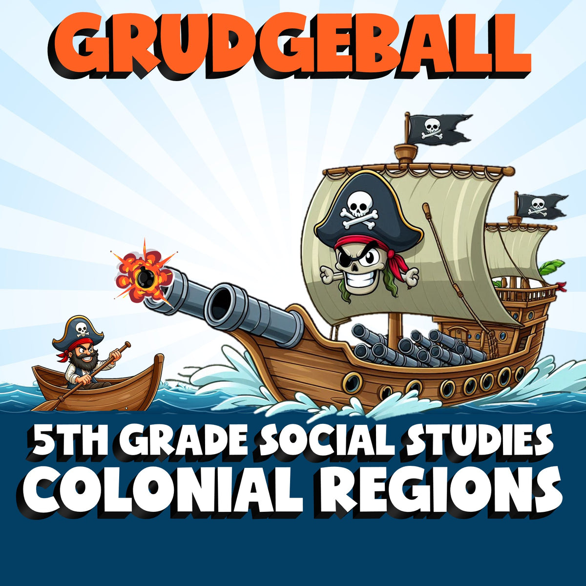 Colonial Regions GRUDGEBALL Socials Game - No Prep Grade 5 Review Activity
