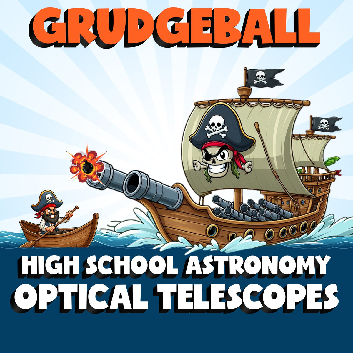 Optical Telescopes GRUDGEBALL Science Game - No Prep Astronomy Review Activity