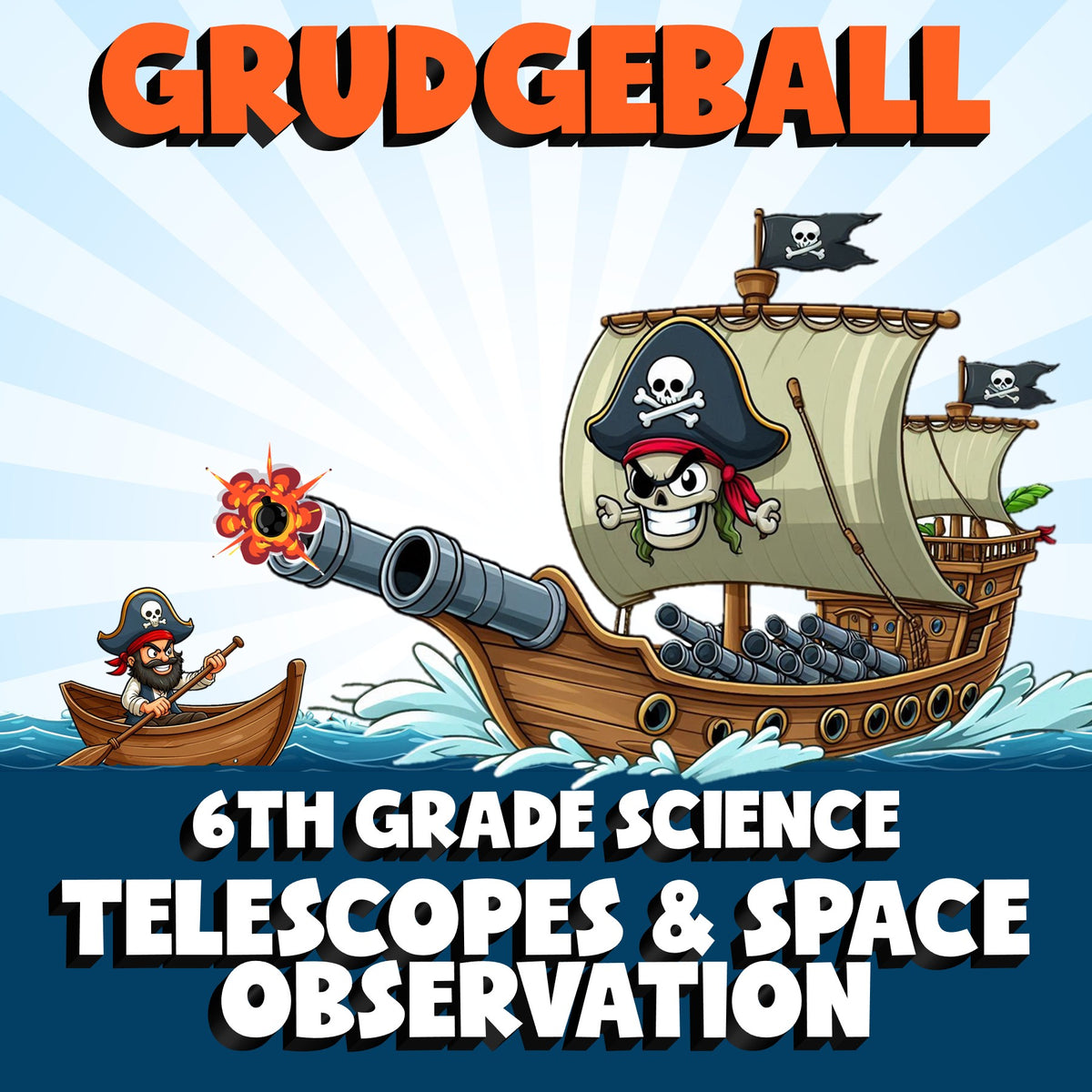 Telescopes & Space Observation GRUDGEBALL Science Game - No Prep Grade 6 Review