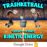 Kinetic Energy TRASHKETBALL Science Game - No Prep Grade 9 Review Activity