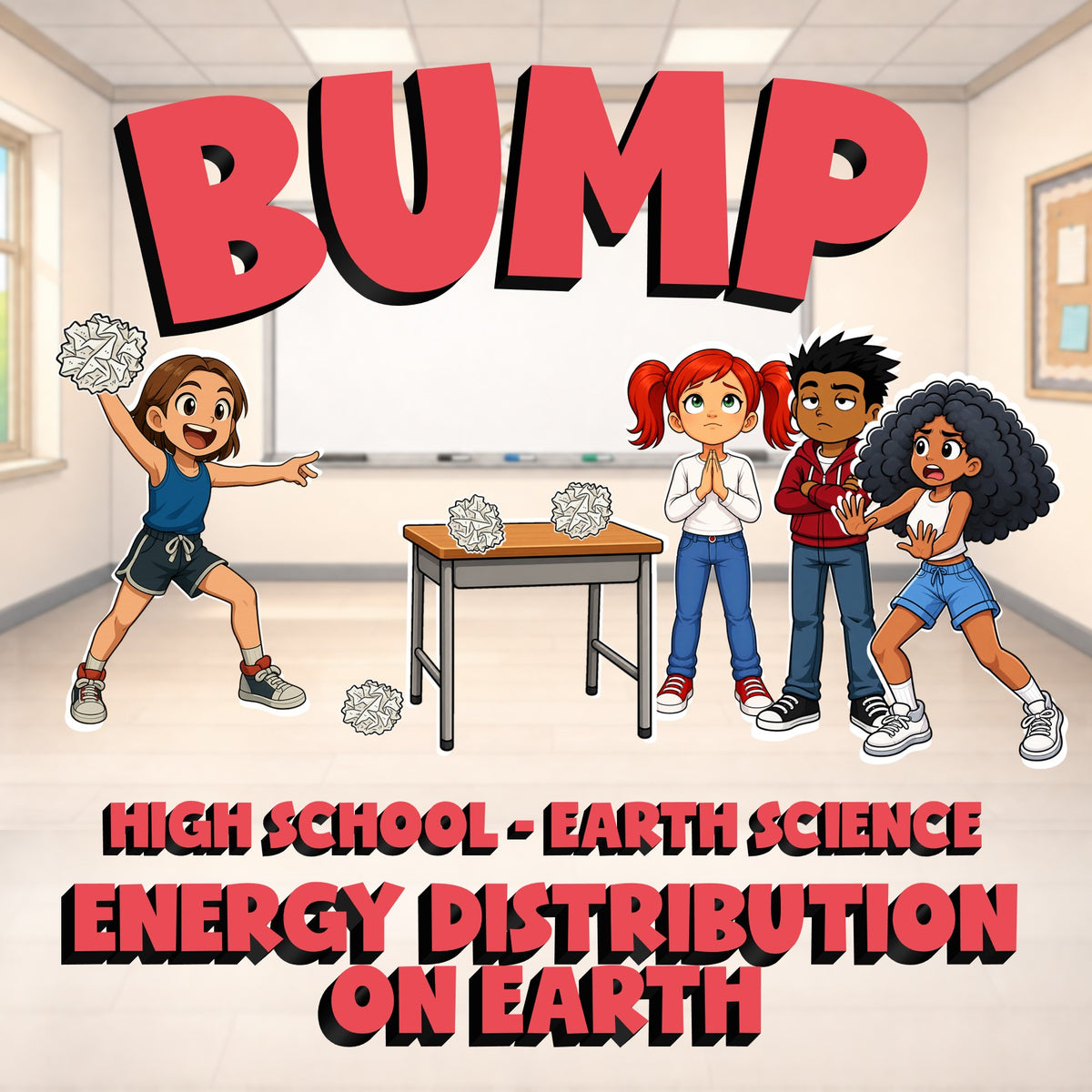 Energy Distribution on Earth BUMP Game - No Prep Earth Science Review Activity