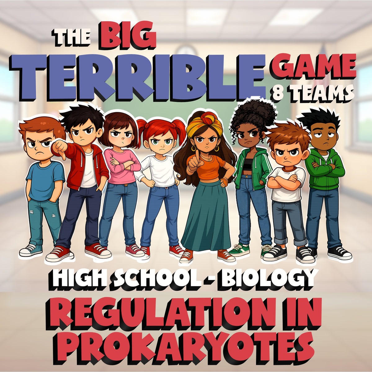 Regulation in Prokaryotes BIG TERRIBLE GAME - No Prep Biology Science Review