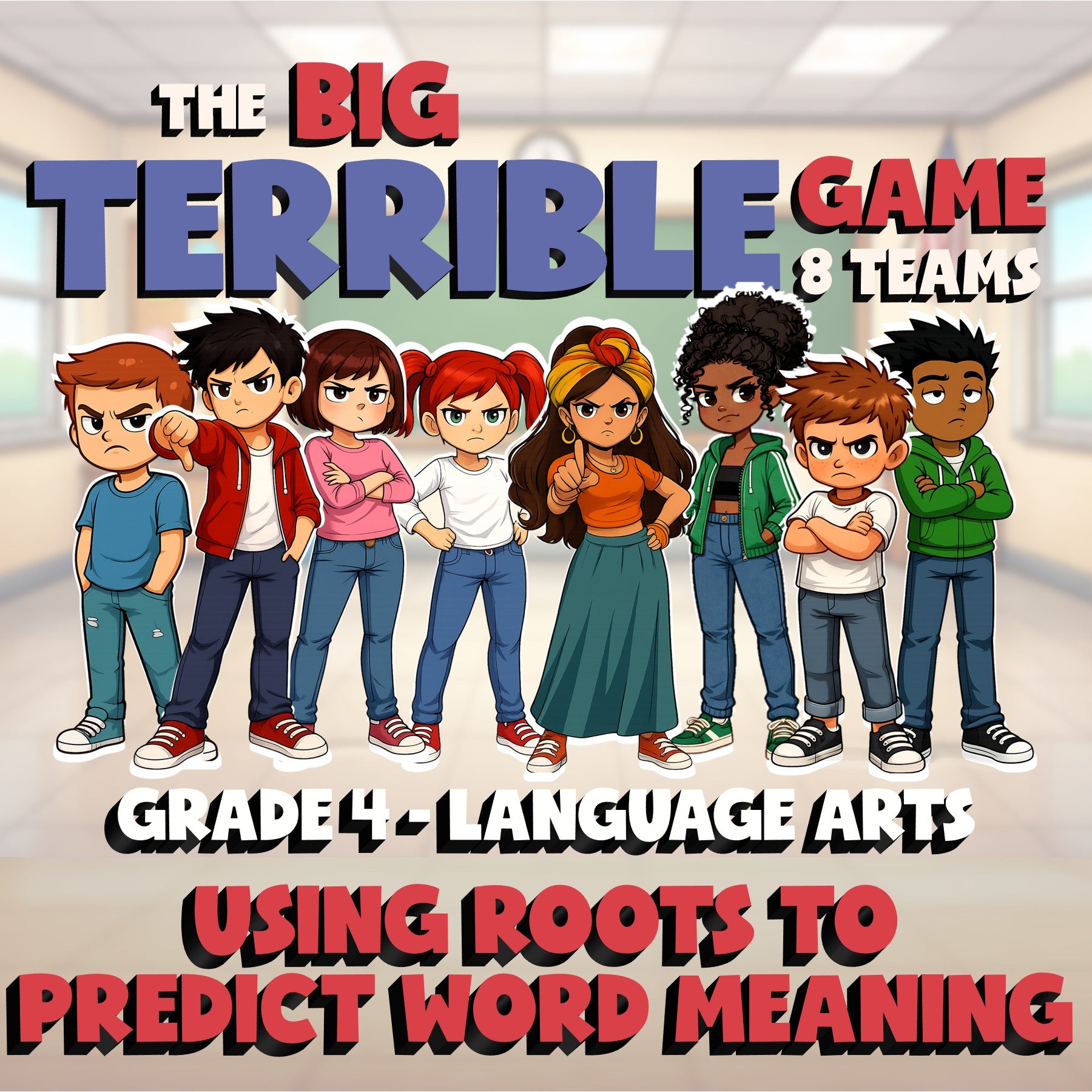 Using Roots to Predict Word Meaning BIG TERRIBLE GAME - Grade 4 ELA Review