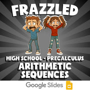Arithmetic Sequences FRAZZLED Math Game - No Prep PreCalculus Review Activity