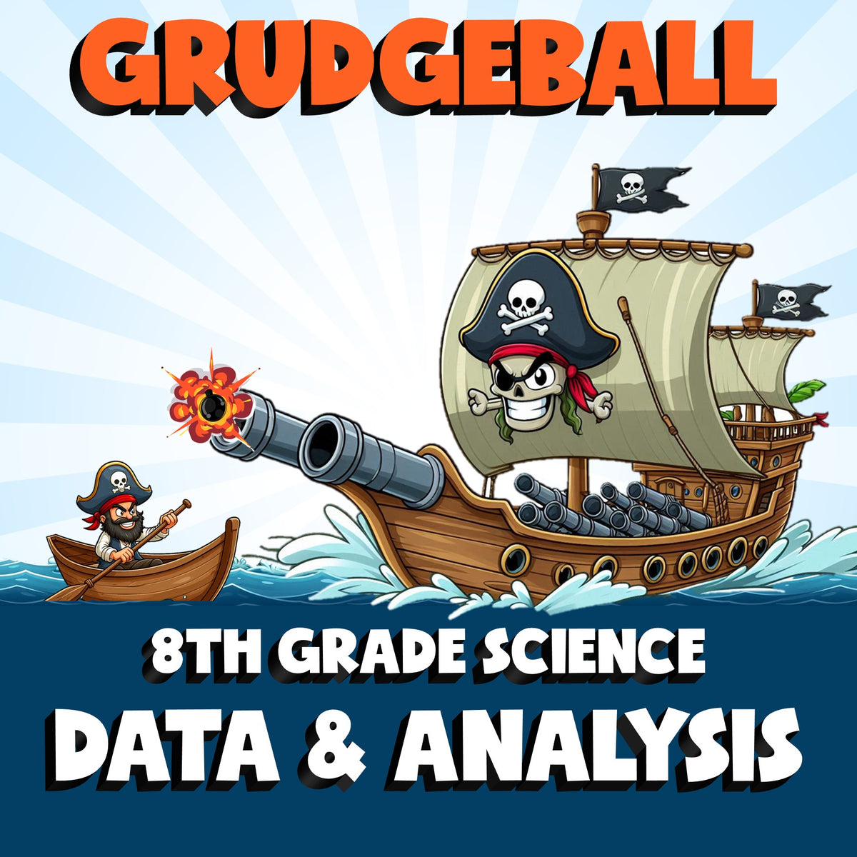 Data & Analysis GRUDGEBALL Science Game - No Prep Grade 8 Review Activity