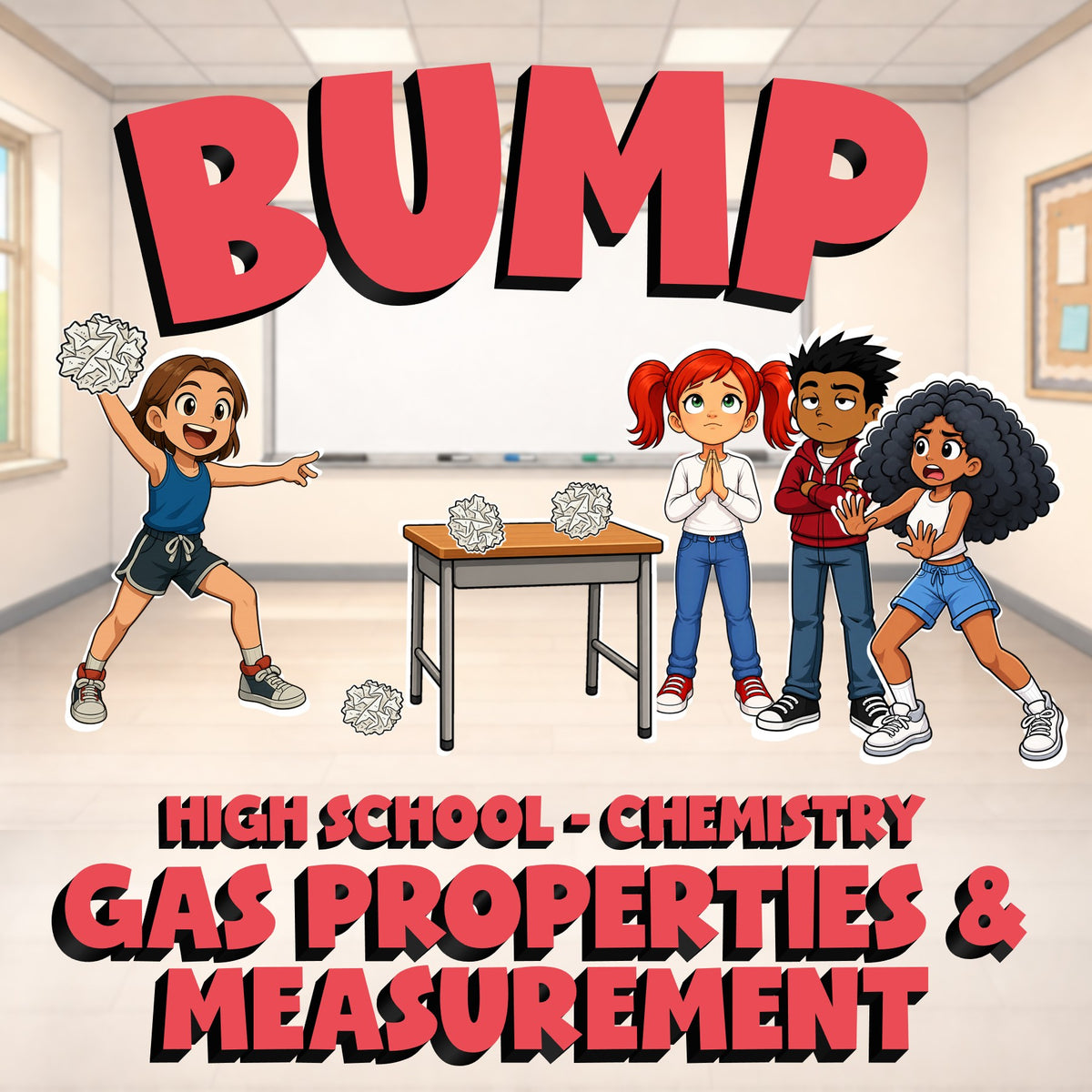 Gas Properties & Measurement BUMP Science Game - No Prep Chemistry Review