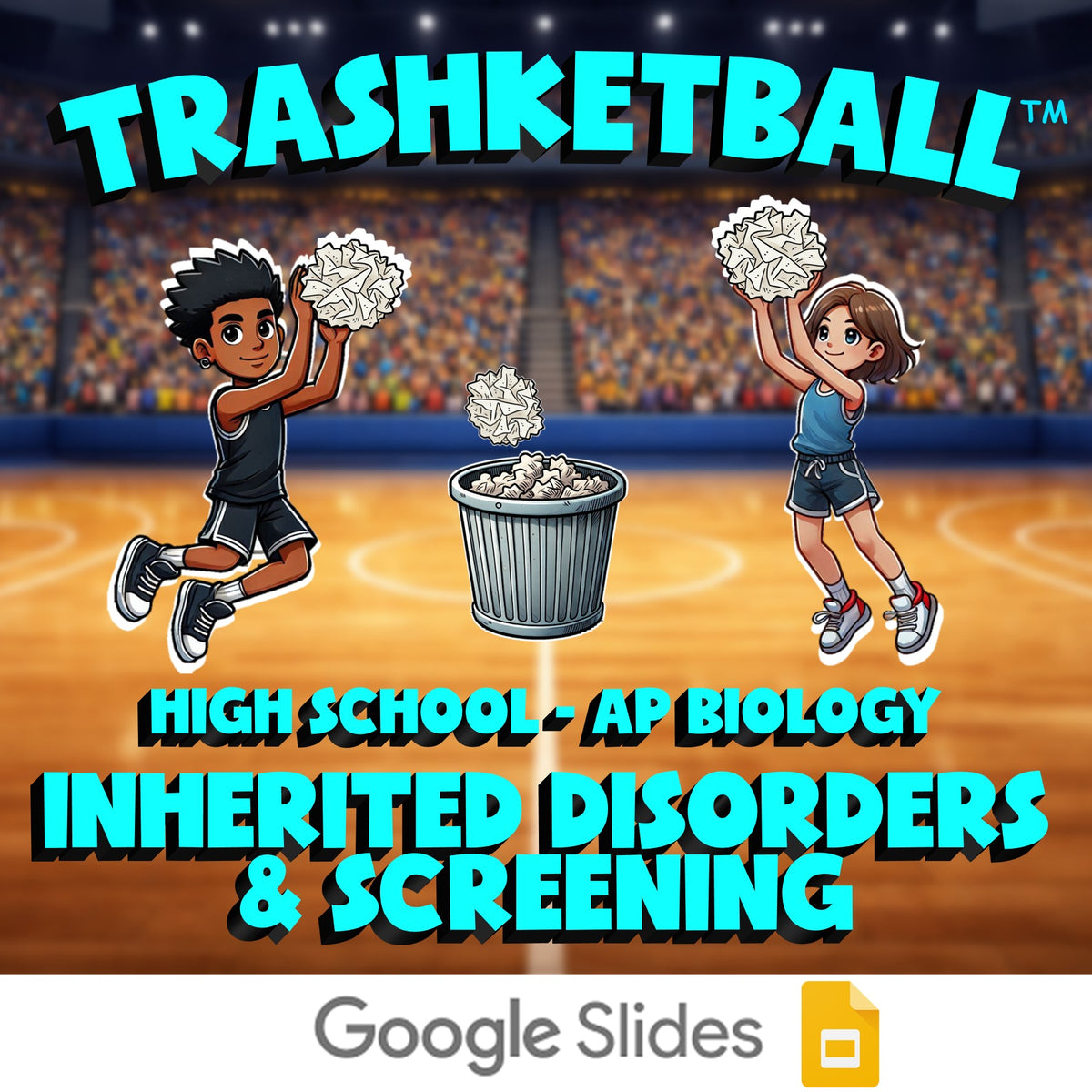 Inherited Disorders & Screening TRASHKETBALL Science Game - No Prep AP Biology